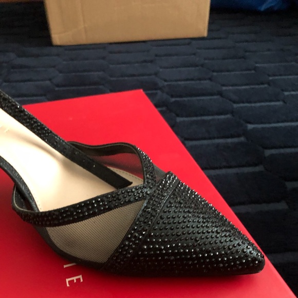 NIB Kelly & Katie Black Shimmer Heels - Picture 4 of 7